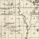 Vintage Map of Perry County, Illinois 1876