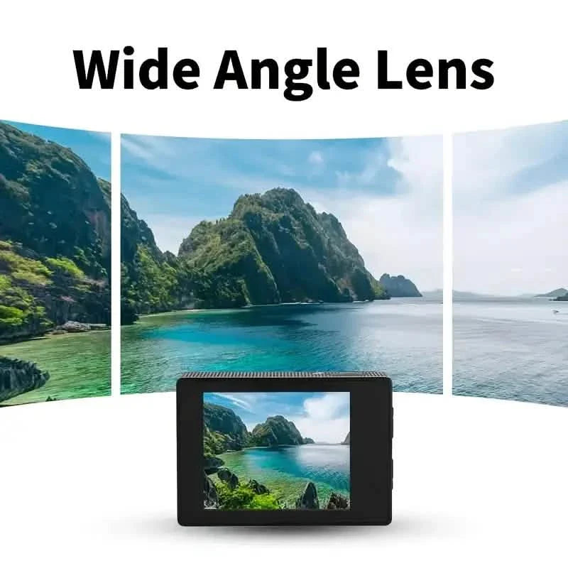 Ultra HD 1080P Action Camera – 140° Wide Angle, Fisheye Lens, LCD Display, photo 4 of 9