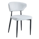 Minimalist Ergonomic Dining Chair With Curved Backres (Set of 4) by Unique Piece Furniture