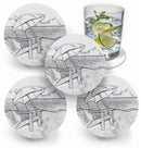 Beach Chair Drink Coasters