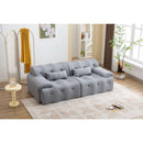 Large Size 2 Seater Sofa, Pure Foam Comfy Sofa Couch, Modern Lounge Sofa for Living Room, Apartment