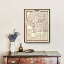 Vintage Map of Jackson County, Illinois 1876