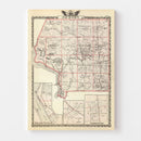 Vintage Map of Jackson County, Illinois 1876