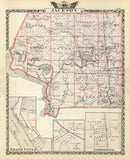 Vintage Map of Jackson County, Illinois 1876