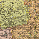 Vintage Map of Maine 1909