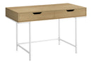 Computer Desk For Home Office, Storage Drawers, Marble Look Contemporary & Modern by Unique Piece Furniture