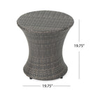 Thrive - Hourglass Rattan Table With No Glass Top