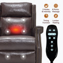 Manual Recliner Chair With Heavy Duty Motion Mechanism, 8 Vibrating Nodes And 3 Massage Modes For Living Room by HouseOfZazla