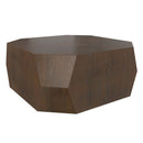 Eisley - Coffee Table With Geometric Design, - Walnut by HouseOfZazla