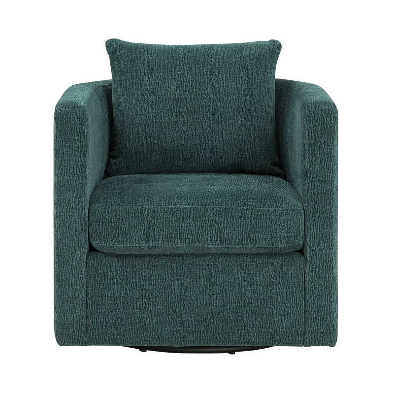 Sutton - Swivel Barrel Chair - Peacock, photo 6 of 13