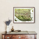 Vintage Map of Holyoke, Massachusetts 1877