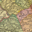 Vintage Map of New Jersey 1909