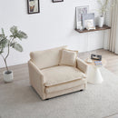 Comfy Deep Single Seat Sofa Upholstered Reading Armchair by HouseOfZazla