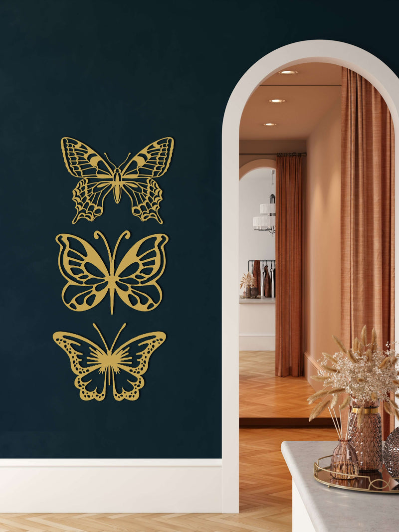 Set of 3 Butterflies