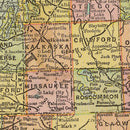 Vintage Map of Michigan 1909