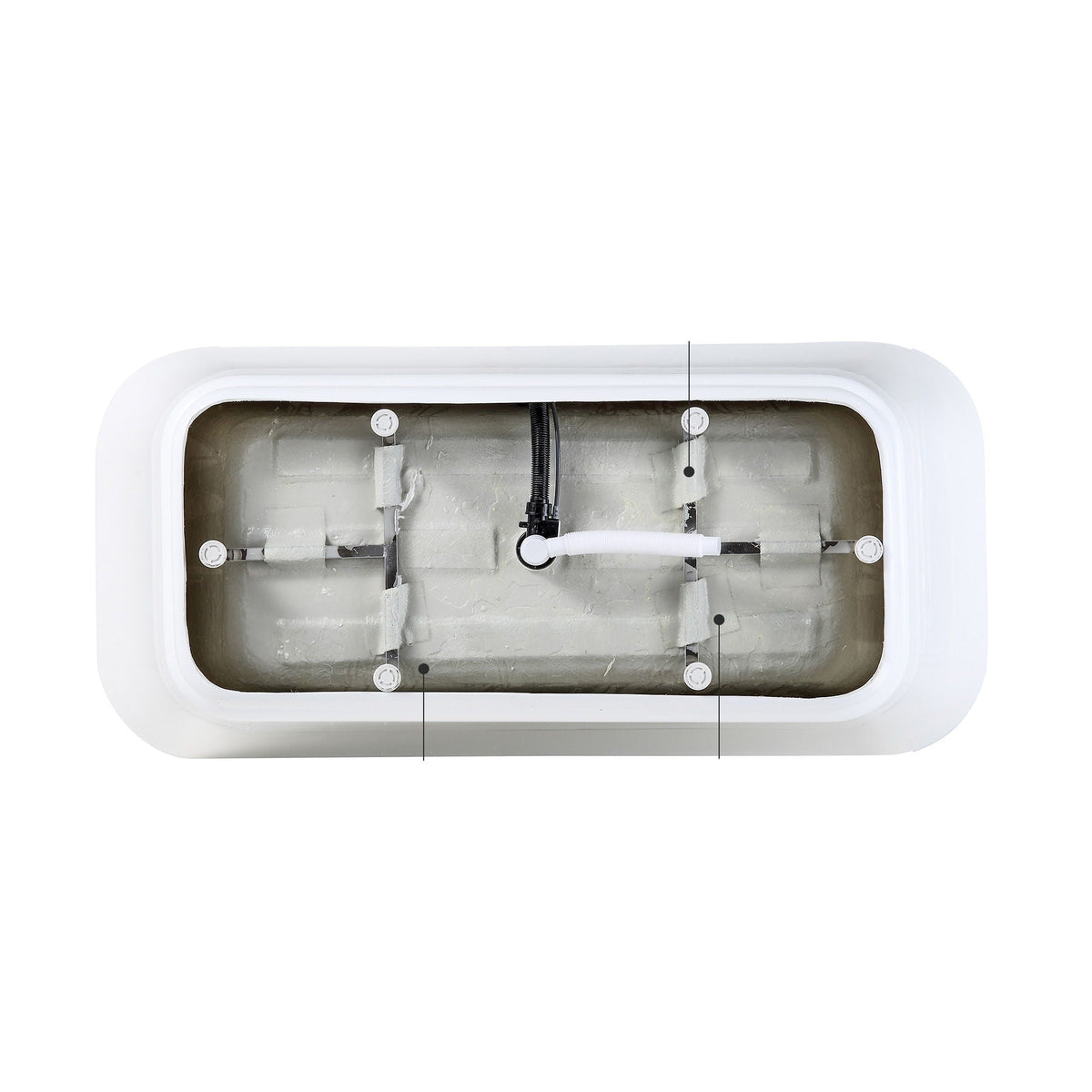 Gloss Freestanding Bathtub With Overflow & Pop Up Drain, Stand Alone Soaking Tub, photo 4 of 14