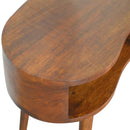 Rounded Writing Desk - Chestnut by HouseOfZazla