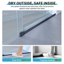 56" - 60" W x 76" H Single Sliding Frameless Shower Door by HouseOfZazla