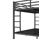 Metal Queen Over Queen Bunk Bed for Teens and Adults by HouseOfZazla