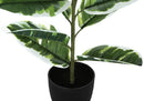 27" Tall Real Touch Artificial Rubber Plant by HouseOfZazla