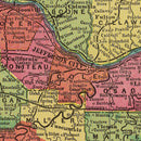 Vintage Map of Missouri 1909