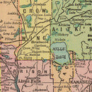 Vintage Map of Minnesota 1909