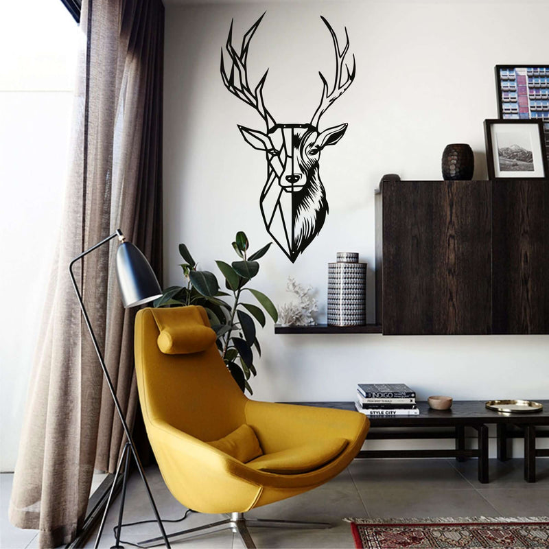Geometric Deer Head