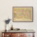 Vintage Map of South Dakota 1909