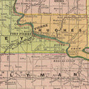 Vintage Map of South Dakota 1909
