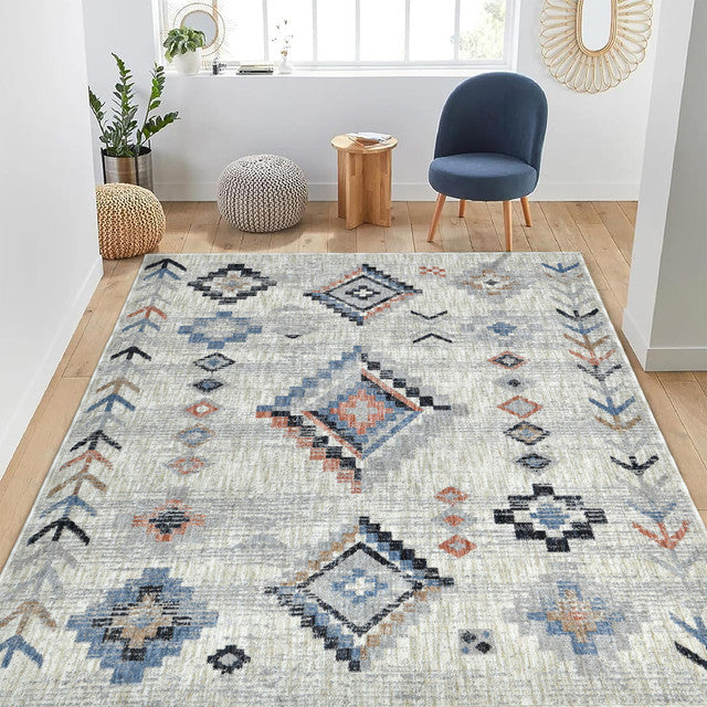 Sussex Home Novelty Collection Area Rug, Extra Soft and Comfy Carpet, Area Rugs for Living Room Rug, Indoor Rug, Cream&Pink