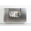 Astro Series - Wall Mounted Storage Cabinet With Soft Closing Drawers - Metallic Gray by HouseOfZazla