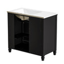 Modern Bathroom Vanity With Ceramic Sink, Freestanding by HouseOfZazla
