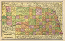 Vintage Map of Nebraska 1909