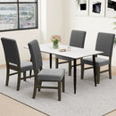 Dining Chair Set of 2 Mid-Century Modern Velvet Fabric Upholstered Chairs-Grey by LJGDeals