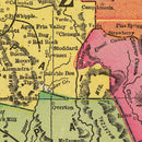 Vintage Map of Arizona 1909