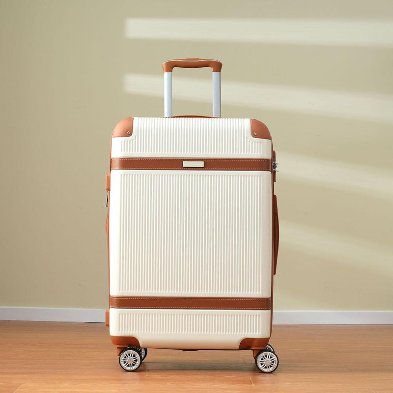 Hardshell Luggage Sets 3 Piece double spinner 8 wheels Suitcase with TSA Lock Lightweight 20"24"28"