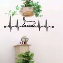 Ekg Cat Metal Wall Art