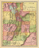 Vintage Map of Utah 1909