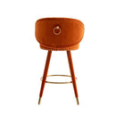 Counter Height Bar Stools Set of 2 for Kitchen Counter Solid Wood Legs with a fixed height of 360 degrees