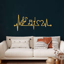 Ekg Music Metal Wall Art