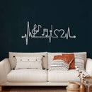 Ekg Music Metal Wall Art