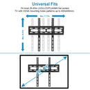 TV Wall Mount Bracket for 26-65in LED/LCD/PLASMA Flat TV VESA 400x400mm