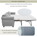 80.7" 2-in-1 Sofa Bed Sleeper with Large Memory Mattress(63"x70.9x3.3 inch), for Living Room Spaces Bedroom