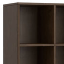 Harper - Low 6 Cube Storage With Drawers - Walnut Brown by HouseOfZazla