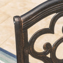 Cast Aluminum Dining Chair With Hand Crafted Details - Copper by HouseOfZazla
