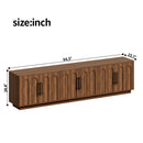 94.5" Extra Long TV Stand for Large TVs, 6-Door Media Console with Storage