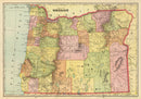 Vintage Map of Oregon 1909