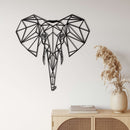Geometric Elephant Head