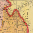Vintage Map of Idaho 1909