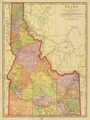 Vintage Map of Idaho 1909
